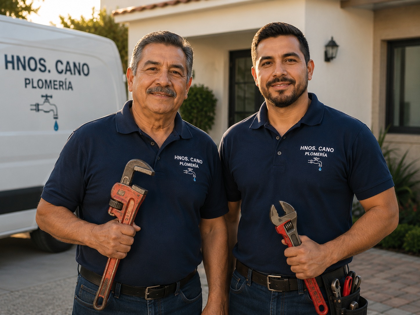 El equipo de HNOS CANO — plomeros profesionales con 72 años de experiencia en Puebla
